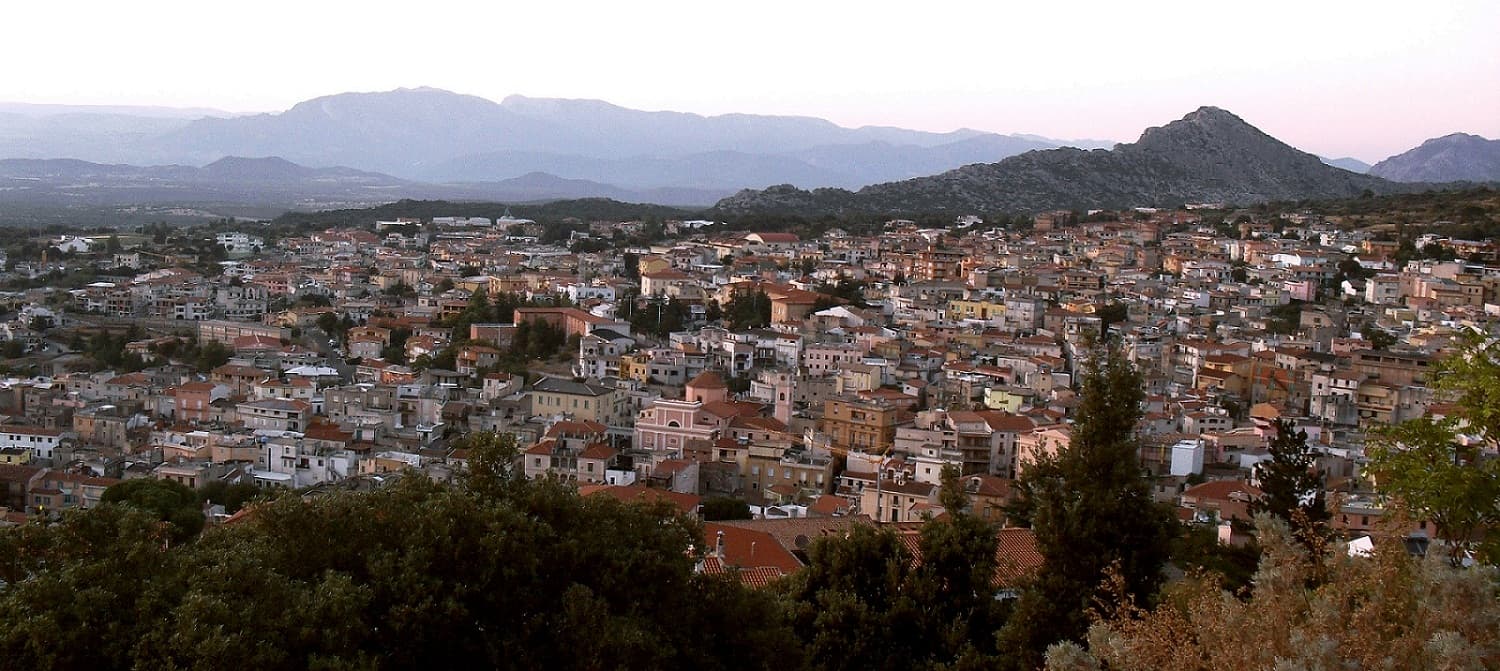 Panorama del paese di Dorgali